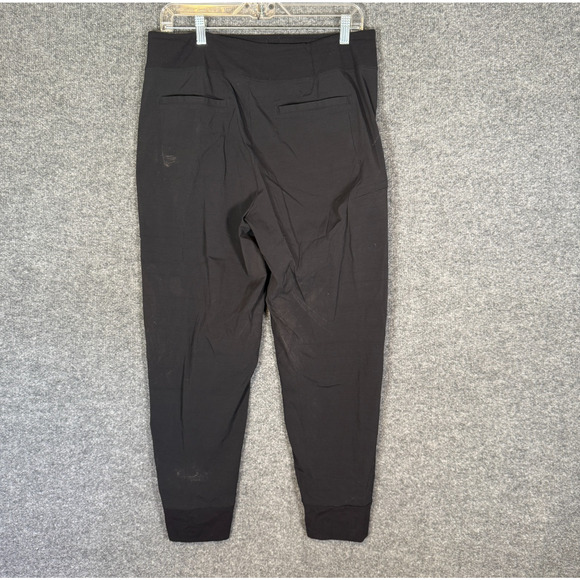 Athleta Pants Womens 10 Black Joggers Performance Stretch Waist Pull On - Picture 8 of 11